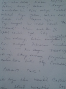 Surat utk Prabowo